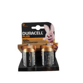 DURACELL Plus batterijen 100% 2xD