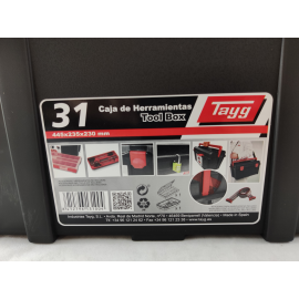 Tayg toolbox zwart Nº 31 445x235x230mm.