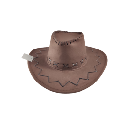 Cowgirl- / cowboyhoed 40 cm imitatie wildleder met koord