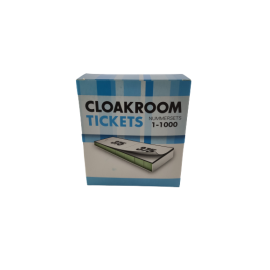 Cloakroomtickets GROENE garderobebonnen/loterijbonnen 1-1000