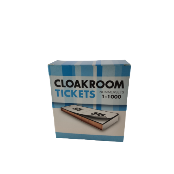 Cloakroomtickets ORANJE garderobebonnen/lootjes 1-1000