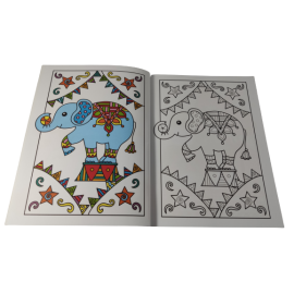 Kleurboek Wilde dieren; tekenen en kleuren met patronen