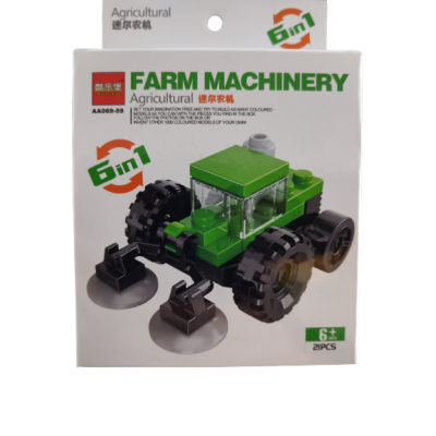 Bouwblokjes Tractor/Farm Machinery 6 in 1