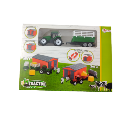 Tractor set schuur + tractor