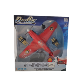 Oorlogsvliegtuig Neopilot rood/groen 